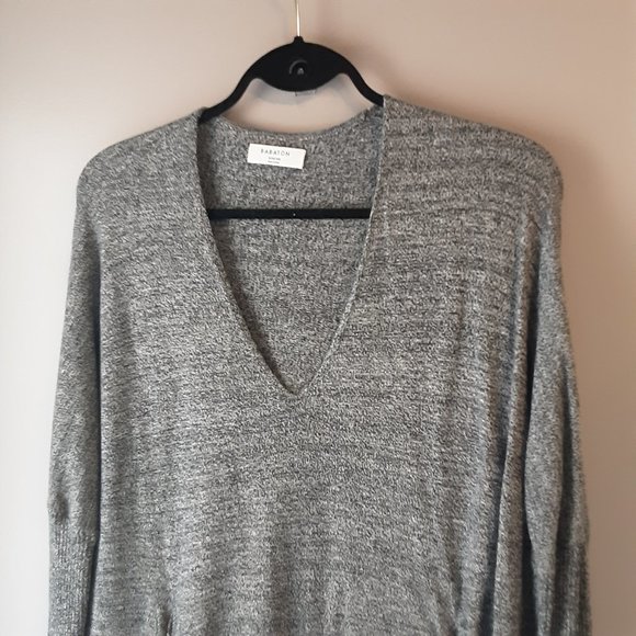 Aritizia Babaton Oversized Grey Cotton Blend Long Sweater Size XXS - Picture 2 of 15